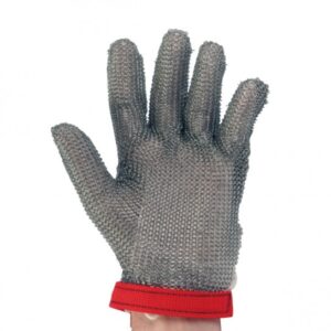 guante de malla metalica